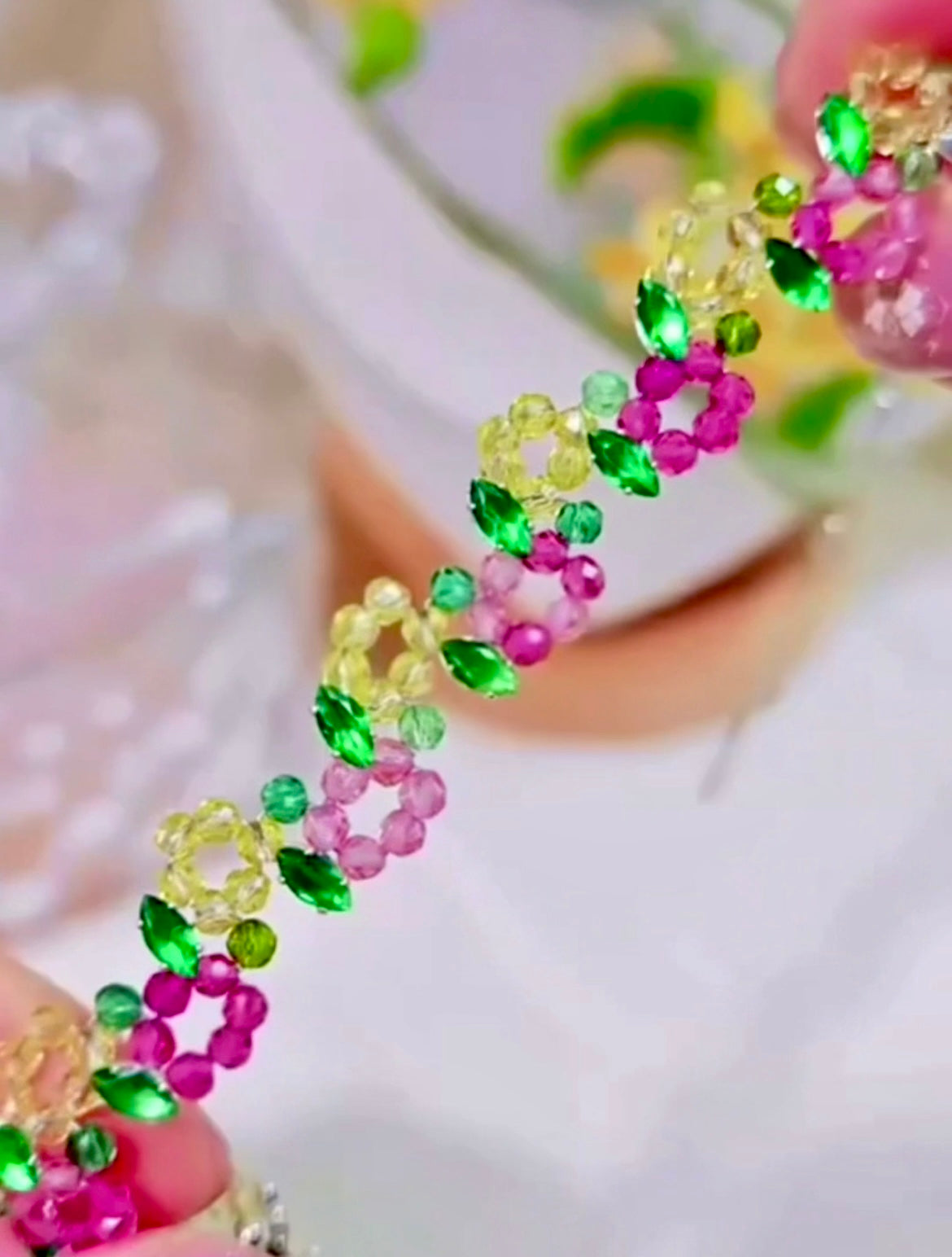 Kit-M62 Spring Bracelet DIY Kit – Handmade with High Crystal Beads