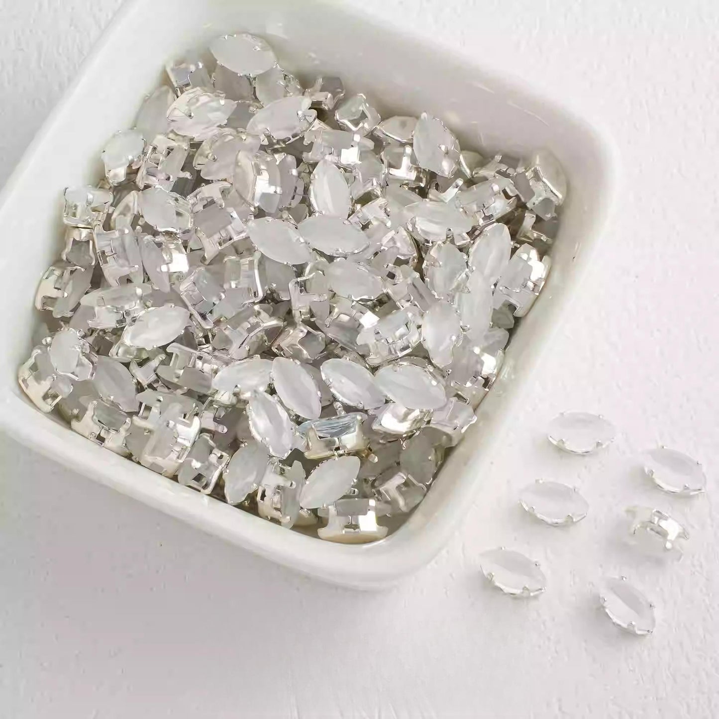 Cat's Eye Marquise Zirconia Beads 4*8MM