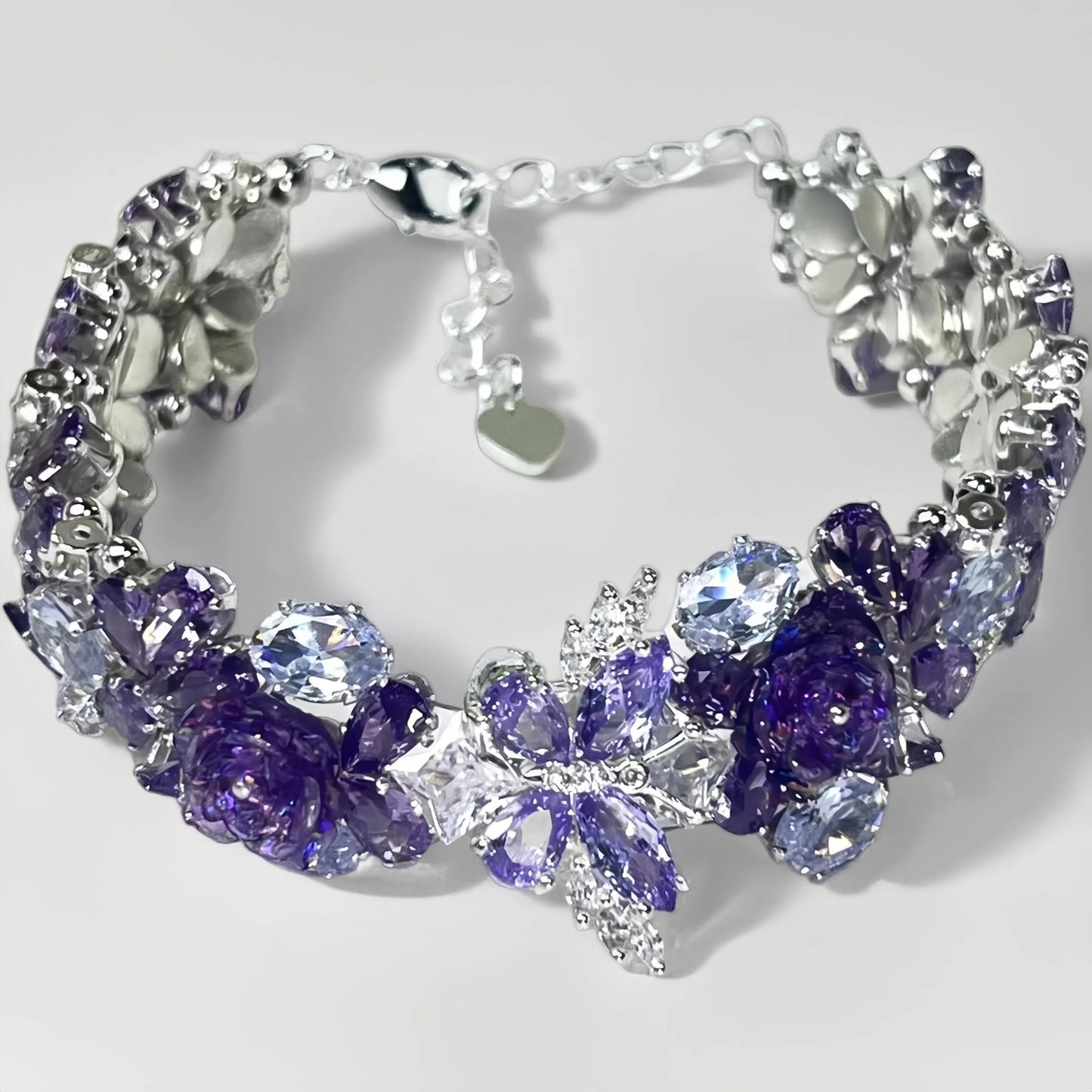 Pulsera de aguamarina y perla hecha a mano