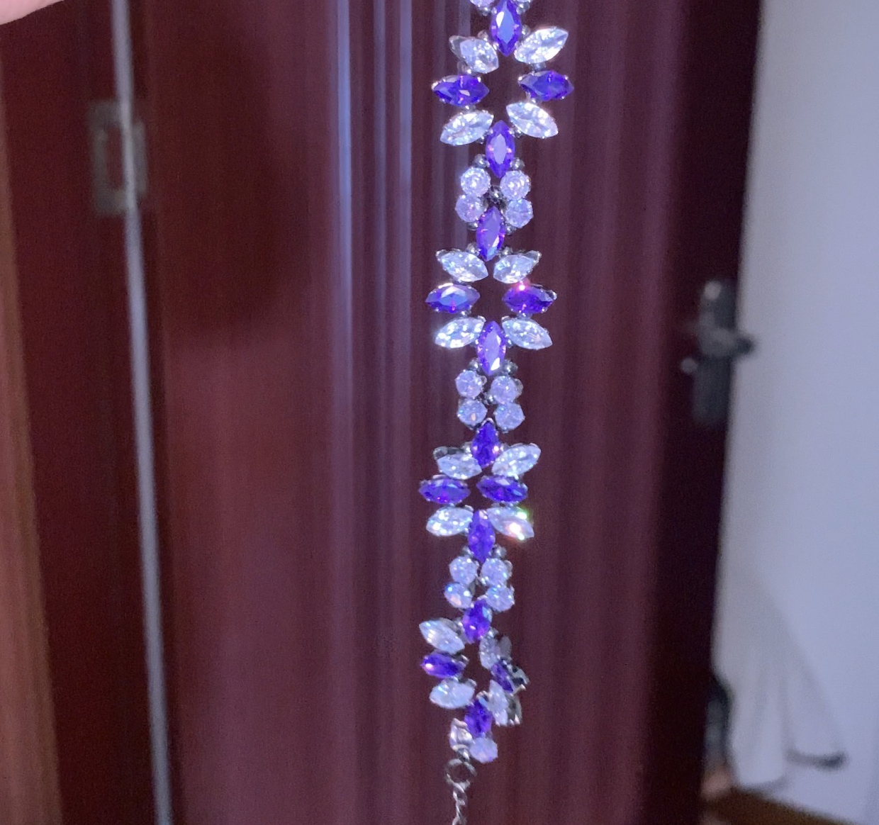 Pulsera de aguamarina y perla hecha a mano