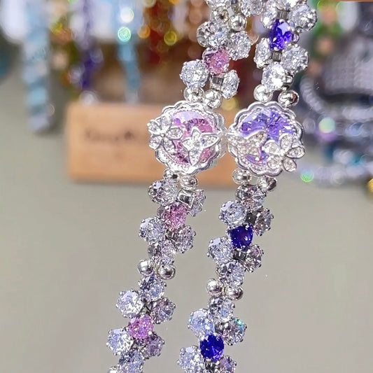Pulsera de aguamarina y perla hecha a mano