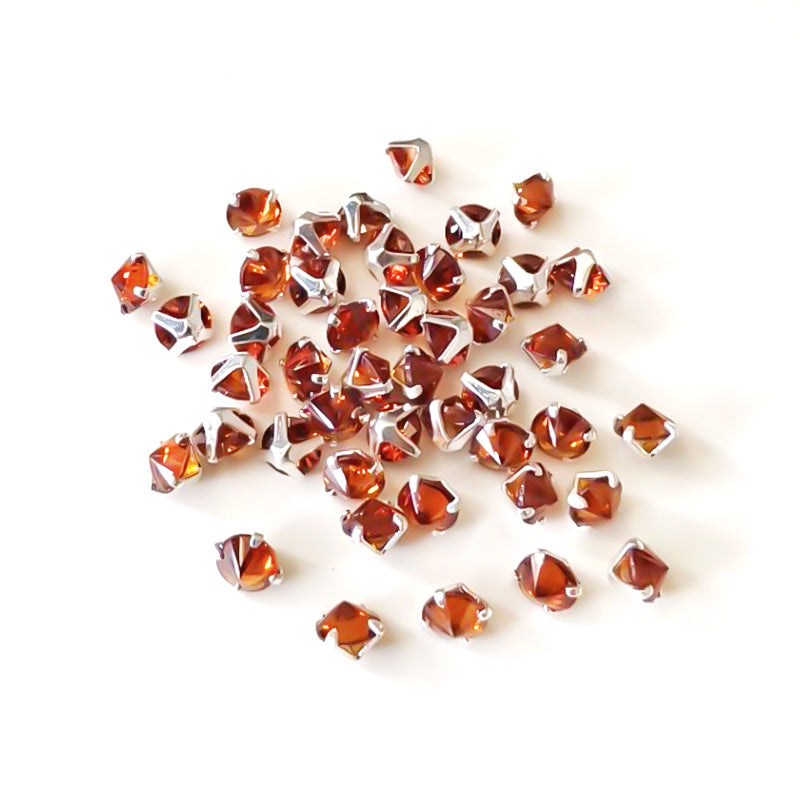 3A Grade Round Reverse-Clamp Zircon 4MM