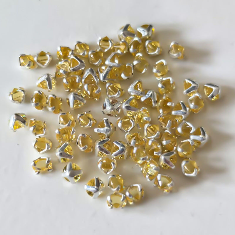3A Grade Round Reverse-Clamp Zircon 4MM