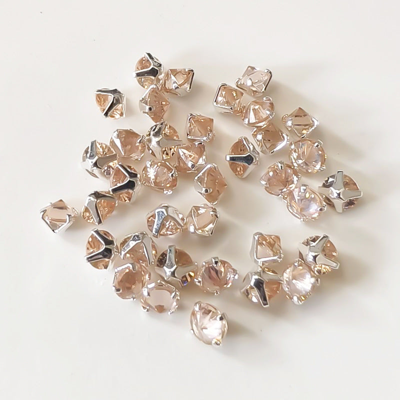 3A Grade Round Reverse-Clamp Zircon 4MM