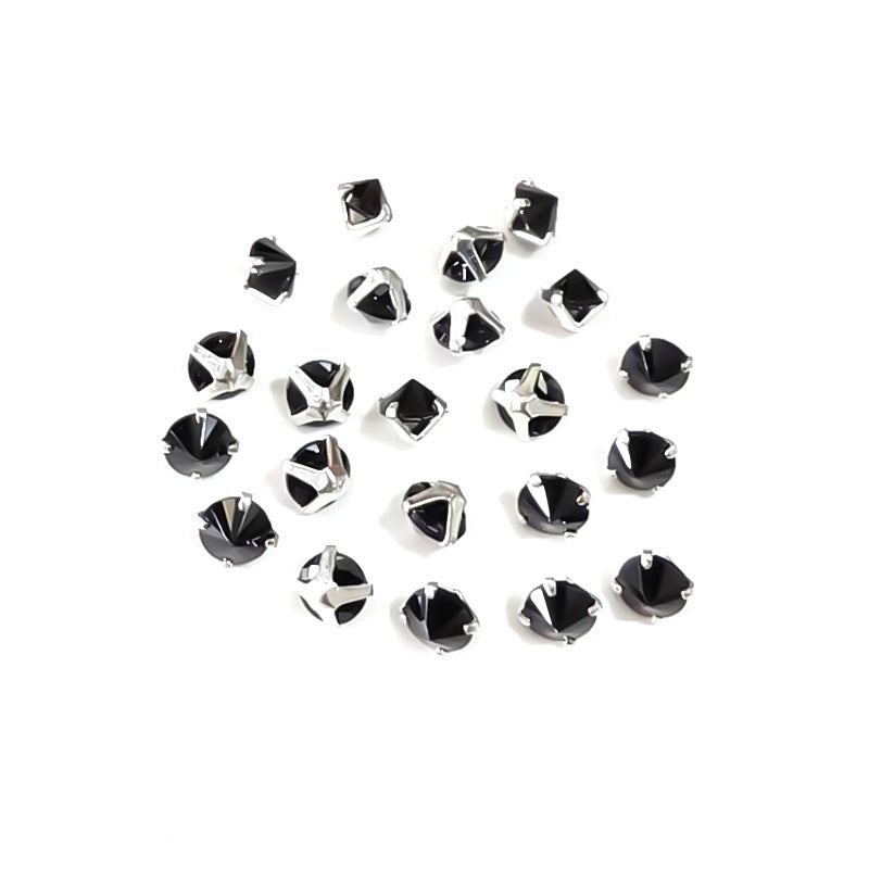 3A Grade Round Reverse-Clamp Zircon 4MM