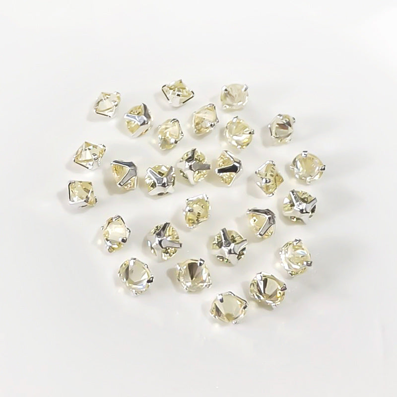 3A Grade Round Reverse-Clamp Zircon 4MM