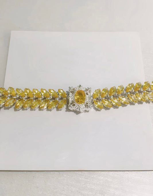 Pulsera de aguamarina y perla hecha a mano