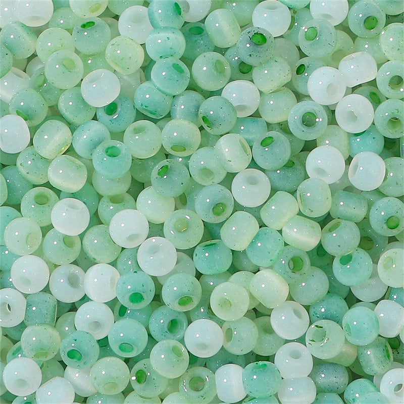 Cuentas de cristal con forma de ojo de gato, 600 unidades, 4 mm, para pulseras, collares, joyas, manualidades