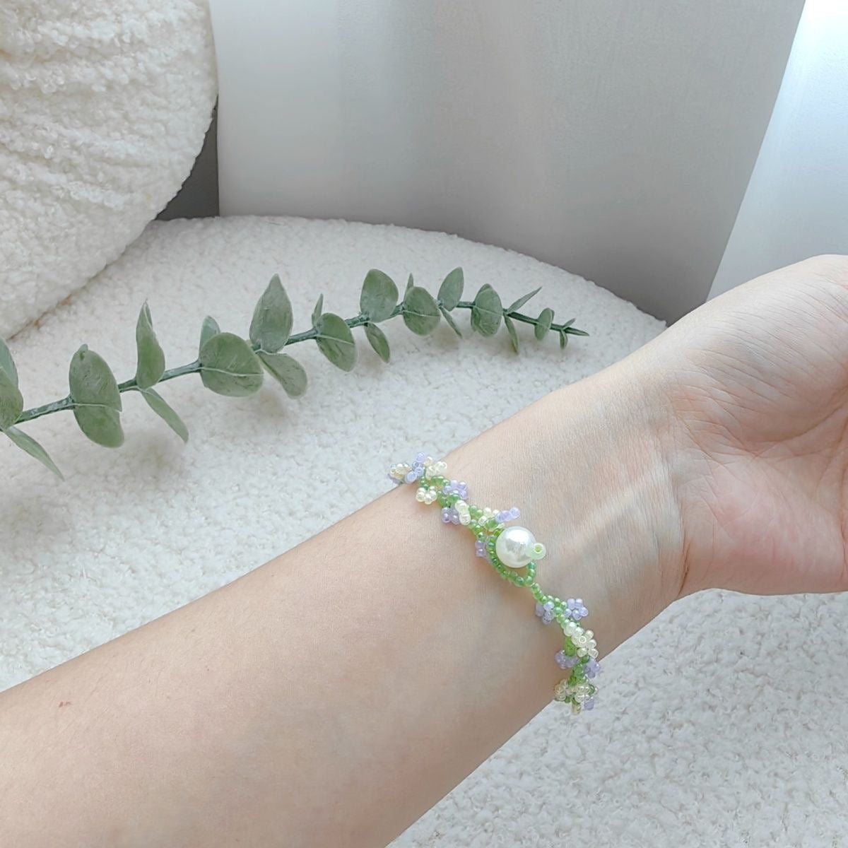 Handcrafted Rice Bead Bracelet