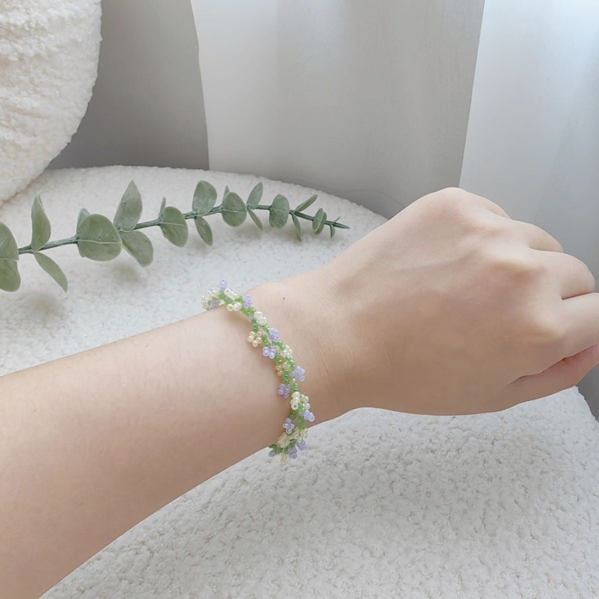 Handcrafted Rice Bead Bracelet