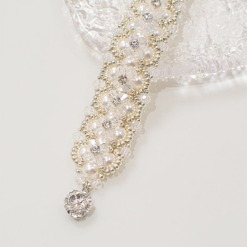Pulsera de perlas y semillas de alta calidad hecha a mano