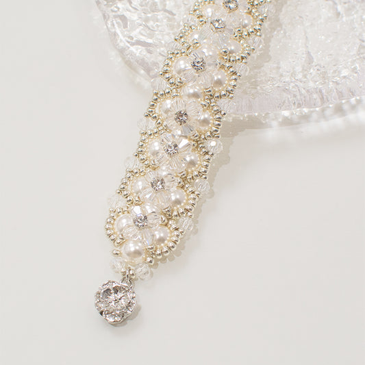 Pulsera de perlas y semillas de alta calidad hecha a mano