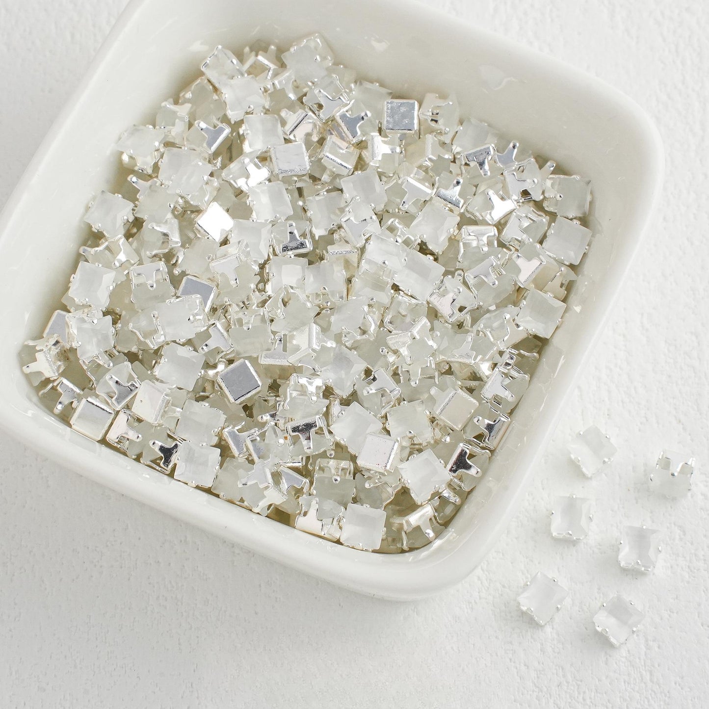 OneMillet Cat's Eye Square Zirconia Beads  5*5MM