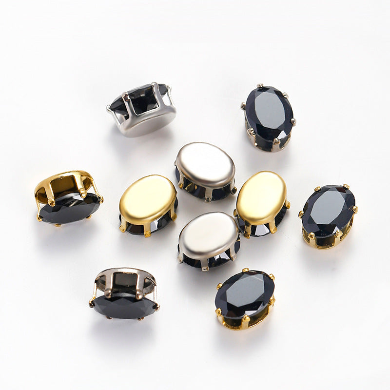 Oval Zircon Zirconia Beads DIY Accessories 5*7MM