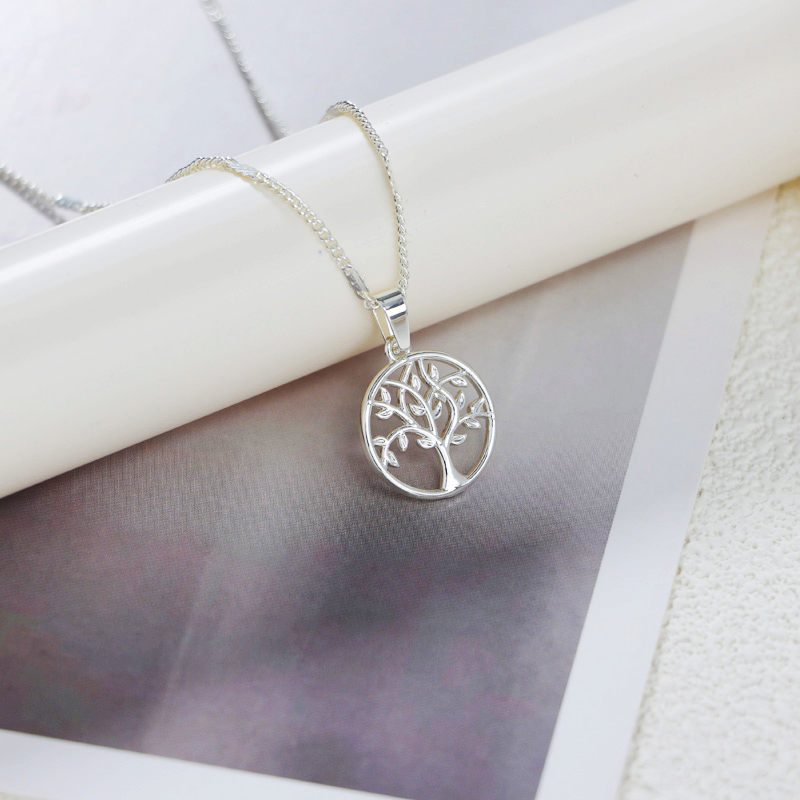 Tree Pendant 925 Sterling Silver Necklace