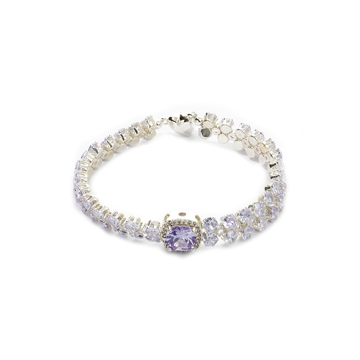 Kit-M24 Purple Zircon Handmade Bracelet DIY Kit