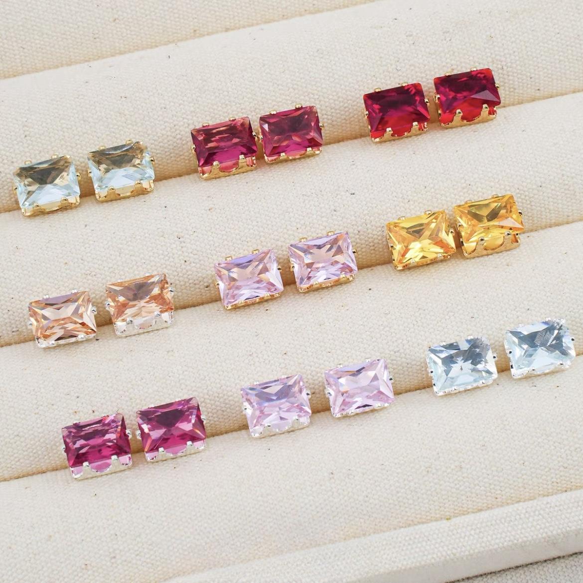 Rectangle Zircon Beads 5*7MM
