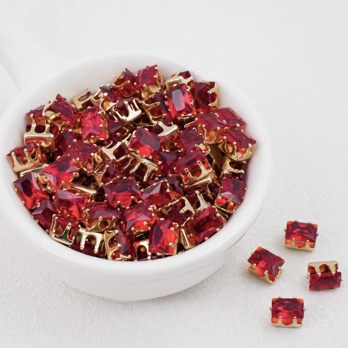 Rectangle Zircon Beads 5*7MM