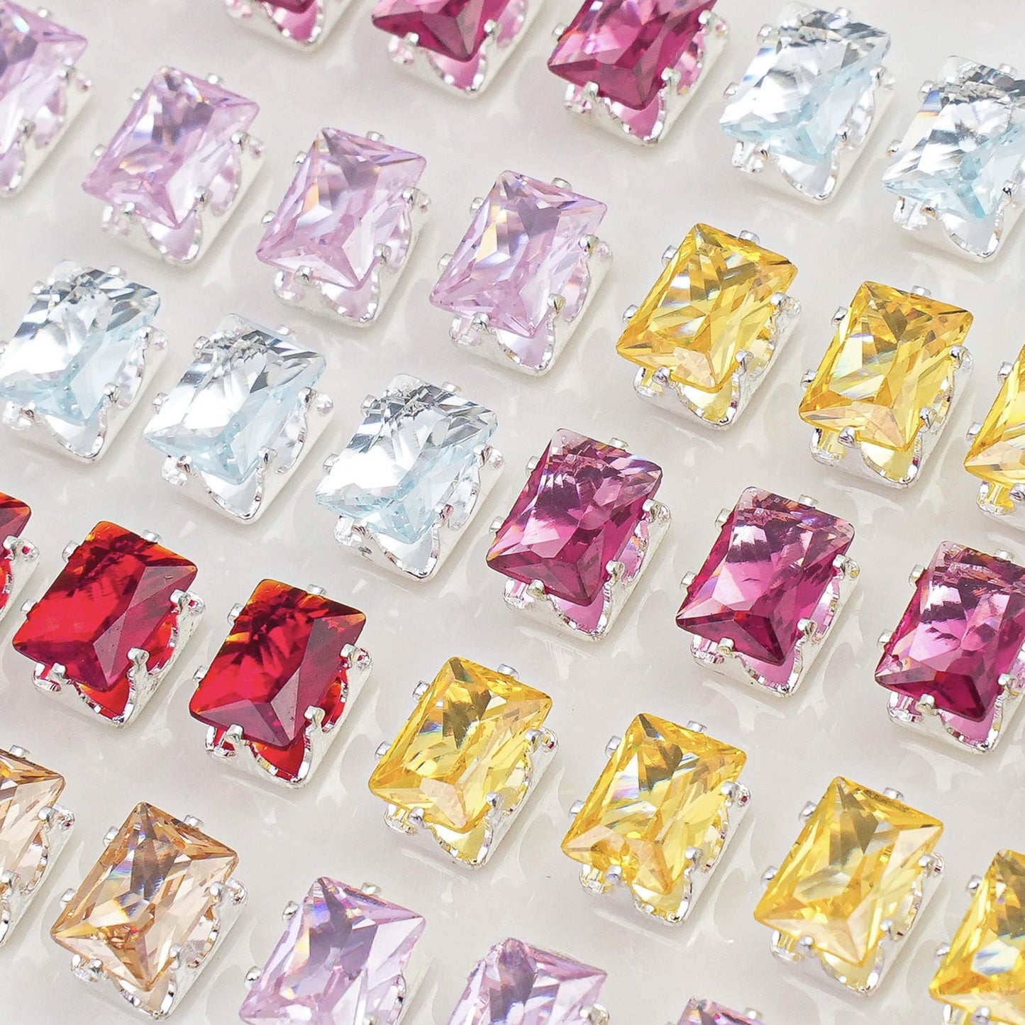 Rectangle Zircon Beads 5*7MM