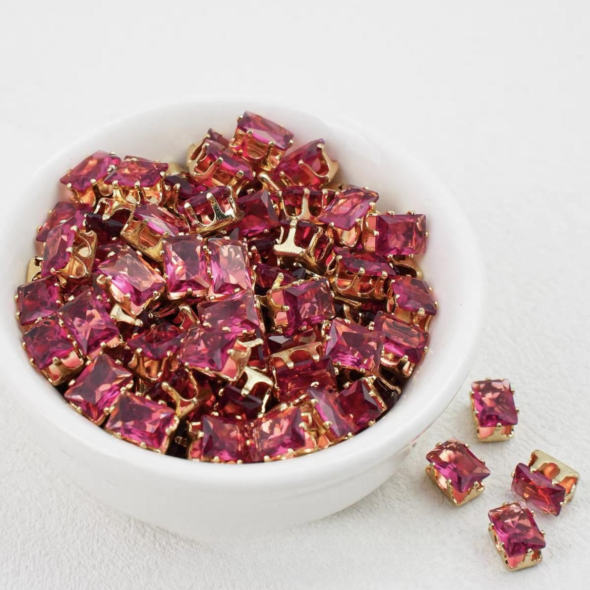 Rectangle Zircon Beads 5*7MM