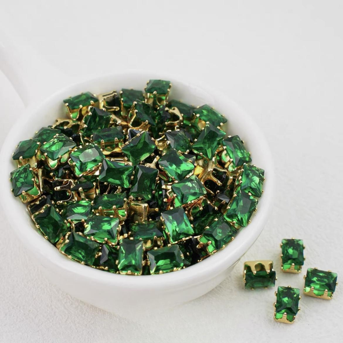 Rectangle Zircon Beads 5*7MM