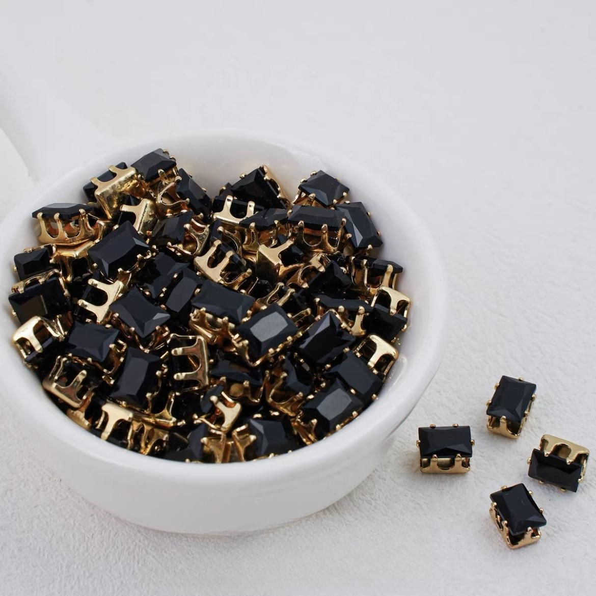 Rectangle Zircon Beads 5*7MM