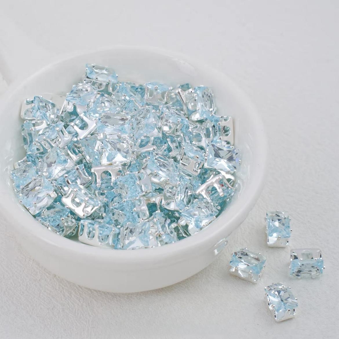 Rectangle Zircon Beads 5*7MM
