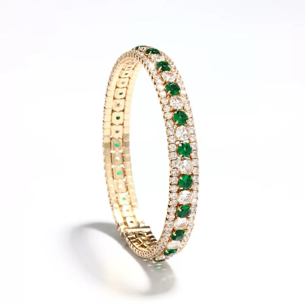 Pulsera de aguamarina y perla hecha a mano