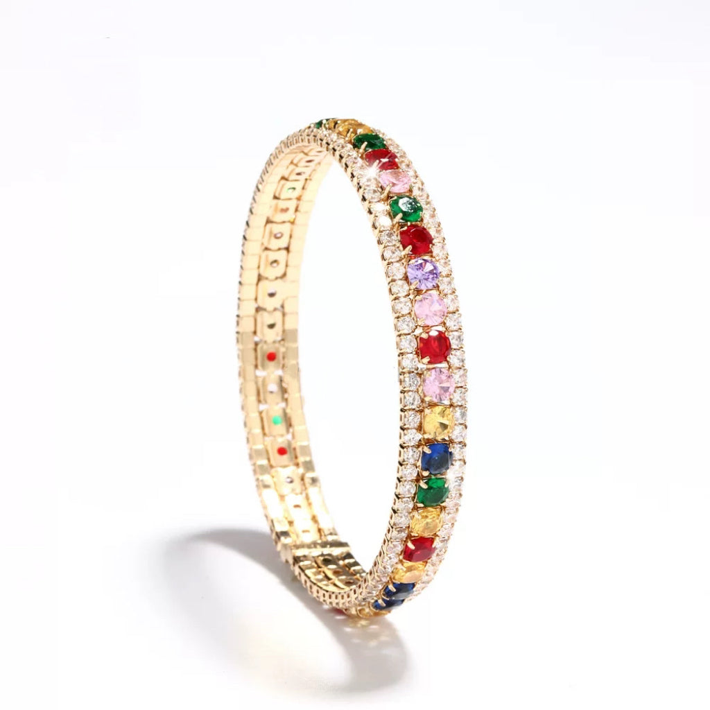 Pulsera de aguamarina y perla hecha a mano