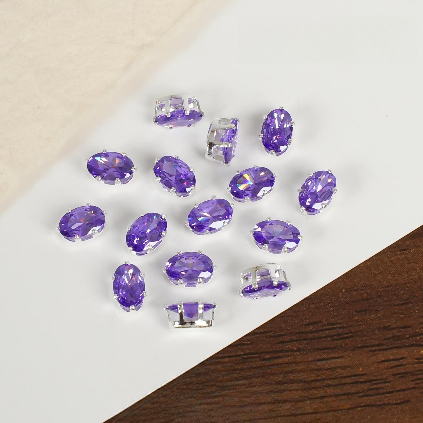 Oval Zircon Zirconia Beads DIY Accessories 4*6MM