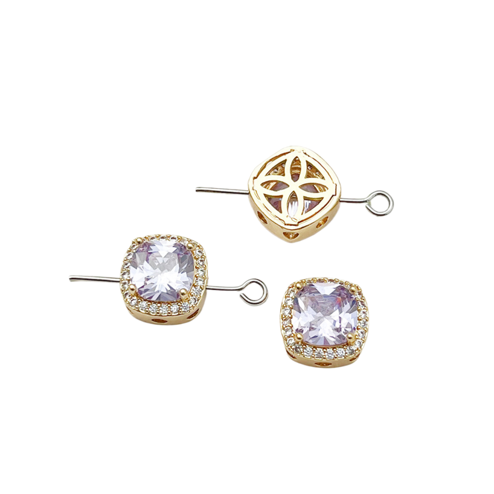 Cuentas espaciadoras de aguamarina y circón hechas a mano para hacer pulseras y collares con abalorios, suministros para hacer joyas
