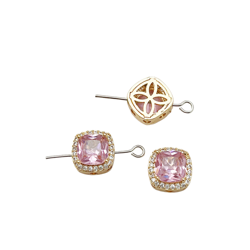 Cuentas espaciadoras de aguamarina y circón hechas a mano para hacer pulseras y collares con abalorios, suministros para hacer joyas