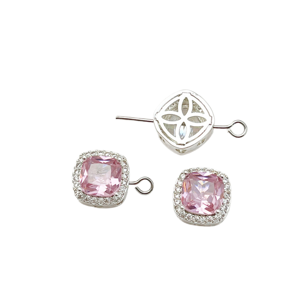 Cuentas espaciadoras de aguamarina y circón hechas a mano para hacer pulseras y collares con abalorios, suministros para hacer joyas