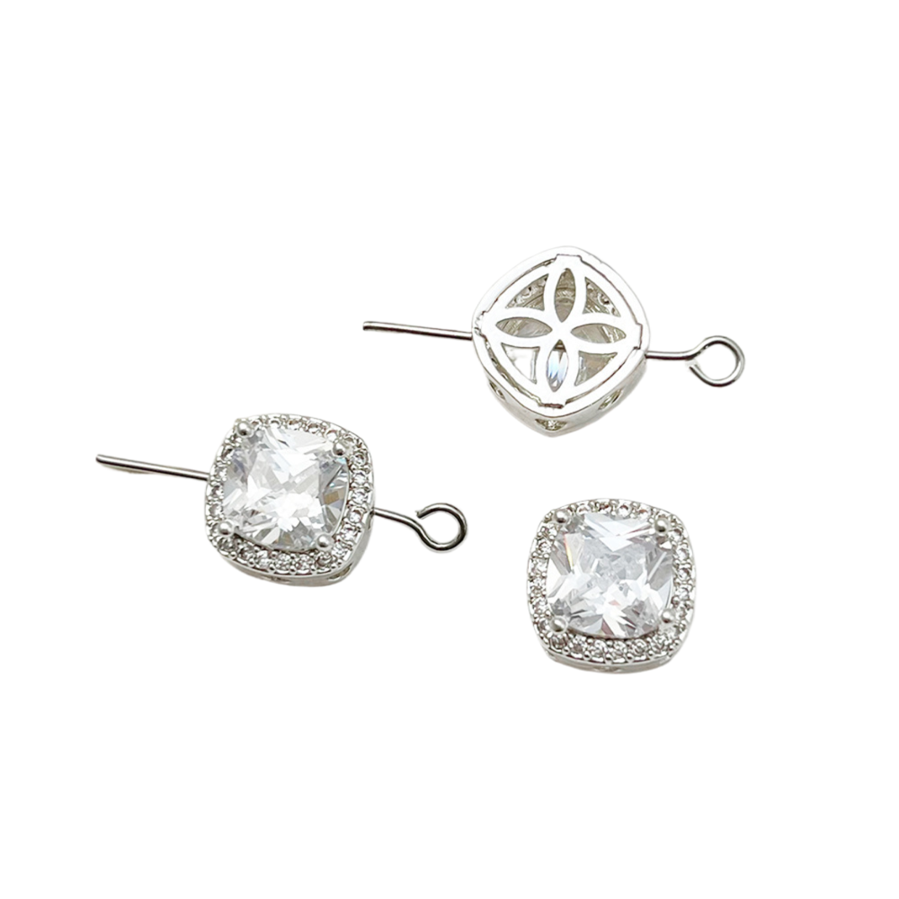 Cuentas espaciadoras de aguamarina y circón hechas a mano para hacer pulseras y collares con abalorios, suministros para hacer joyas