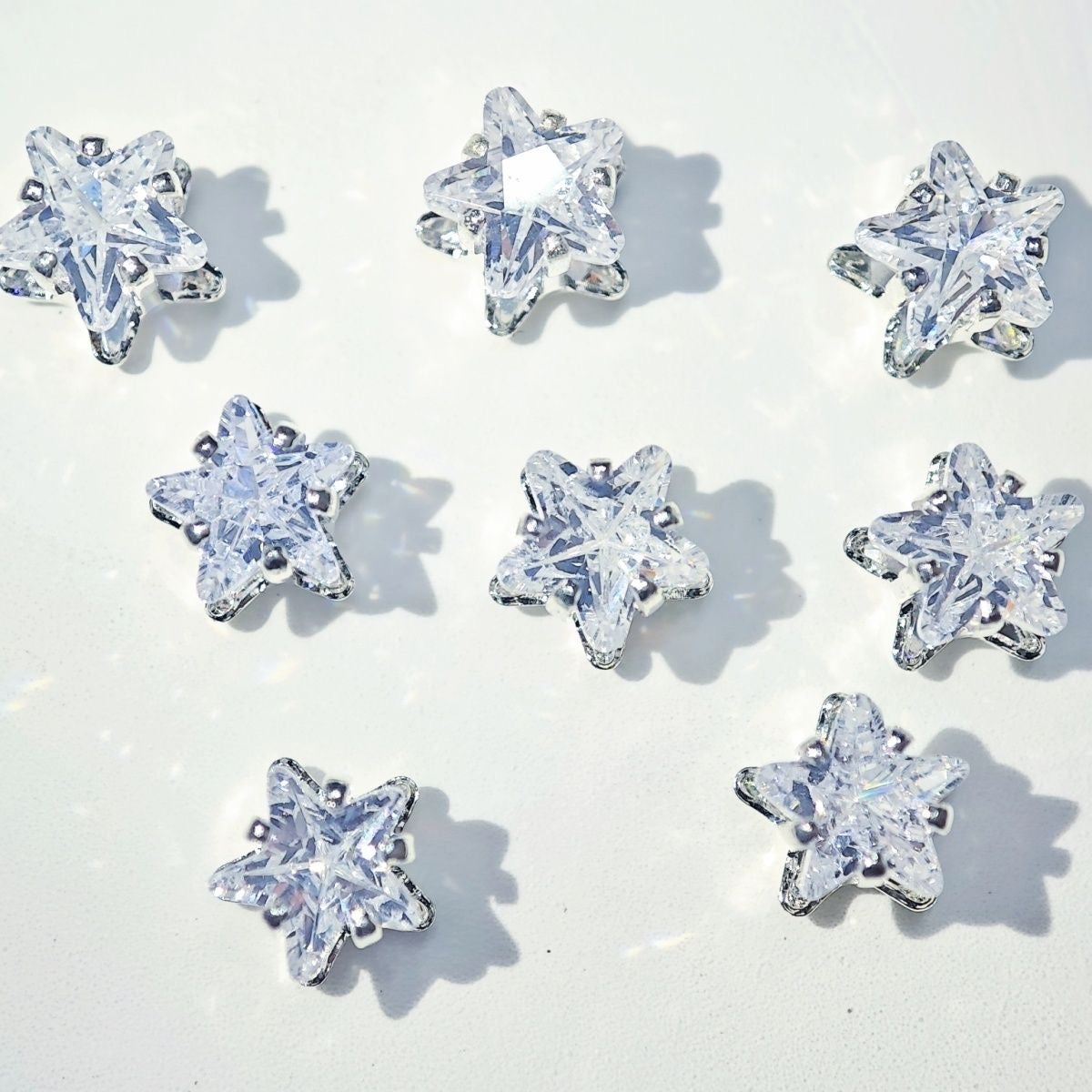 Clear Star Zircon Beads Zirconia 6MM