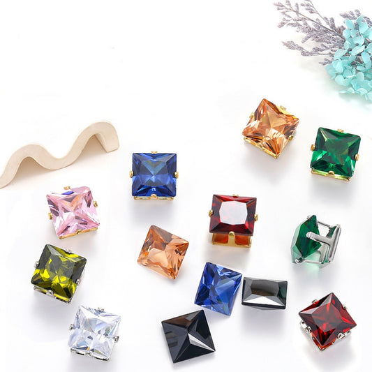 OneMillet Square Zirconia Beads  3*3MM