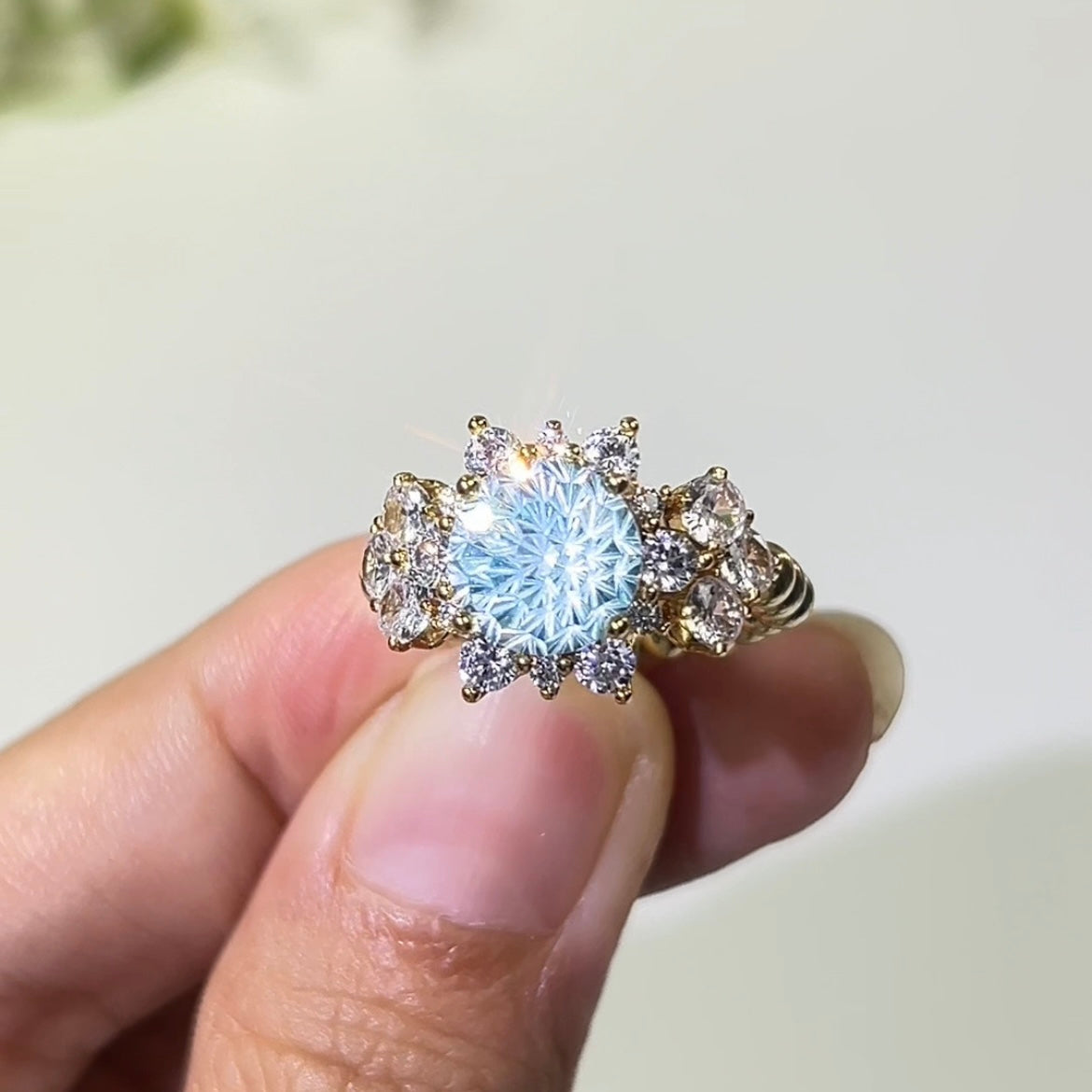 OneMillet DIY Ring Kit-100 with Firework-Cut Cubic Zirconia