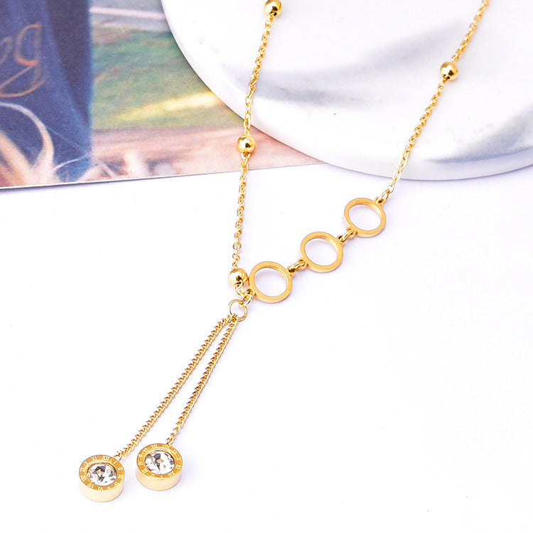 Collar de perlas hecho a mano con cuentas en forma de corazón