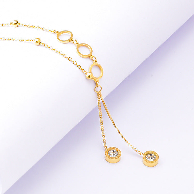 Collar de perlas hecho a mano con cuentas en forma de corazón