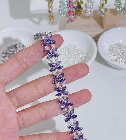 Kit-M21 Zircon Pearl Bracelet  DIY Kit