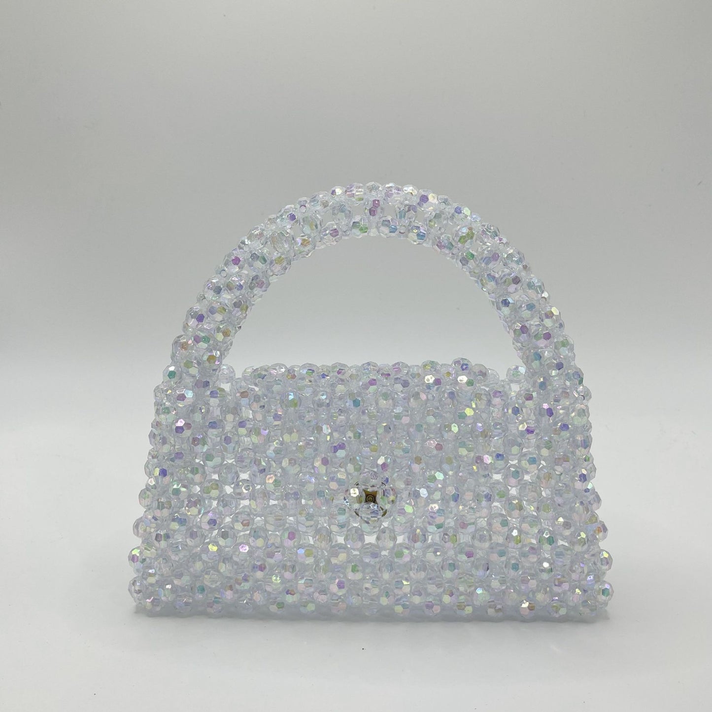 Bolso de mano de moda con cuentas hechas a mano