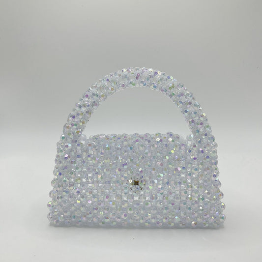 Bolso de mano de moda con cuentas hechas a mano