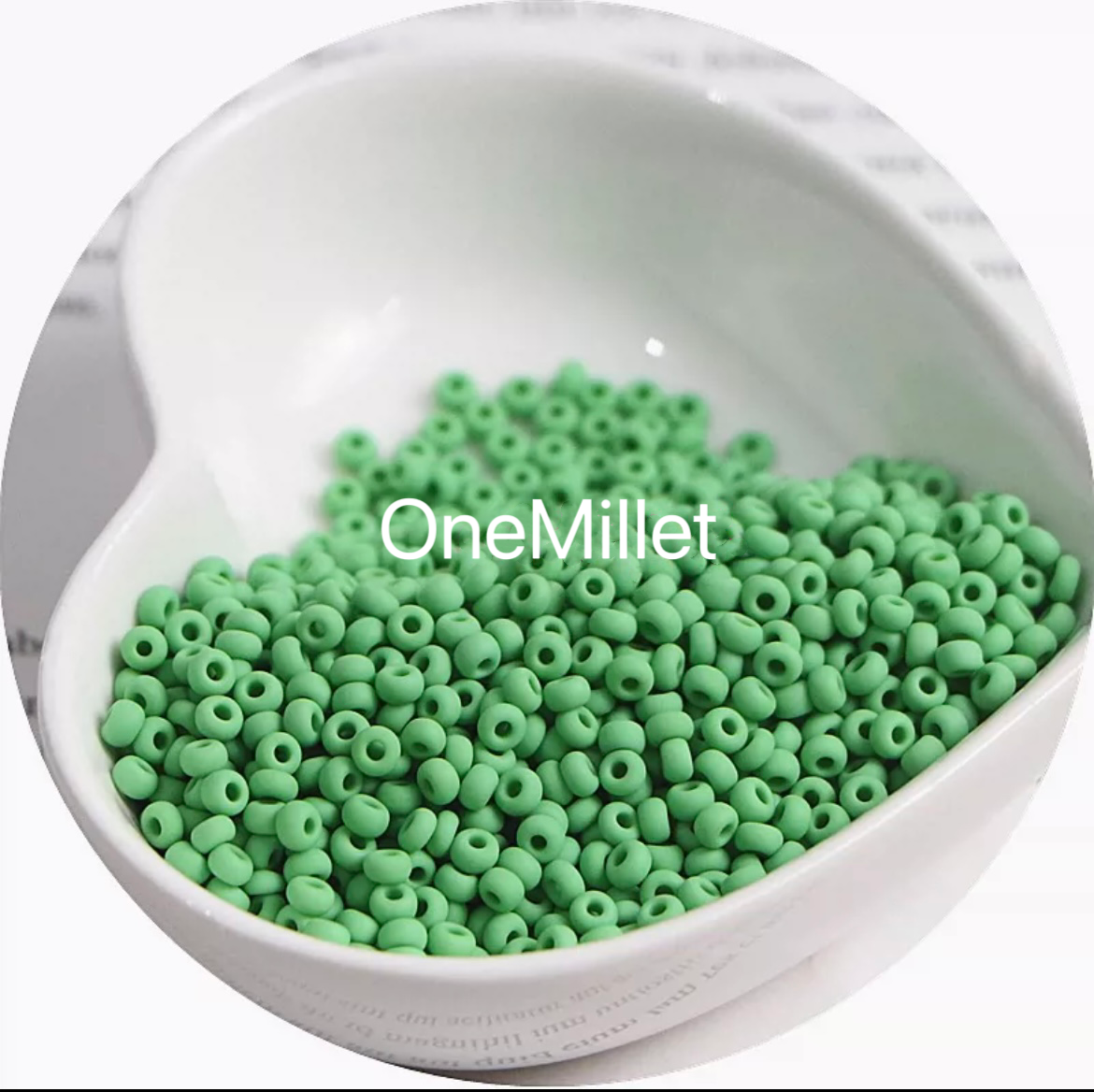 Perlas de semillas mate de 3 mm: alta calidad, resistentes a la decoloración