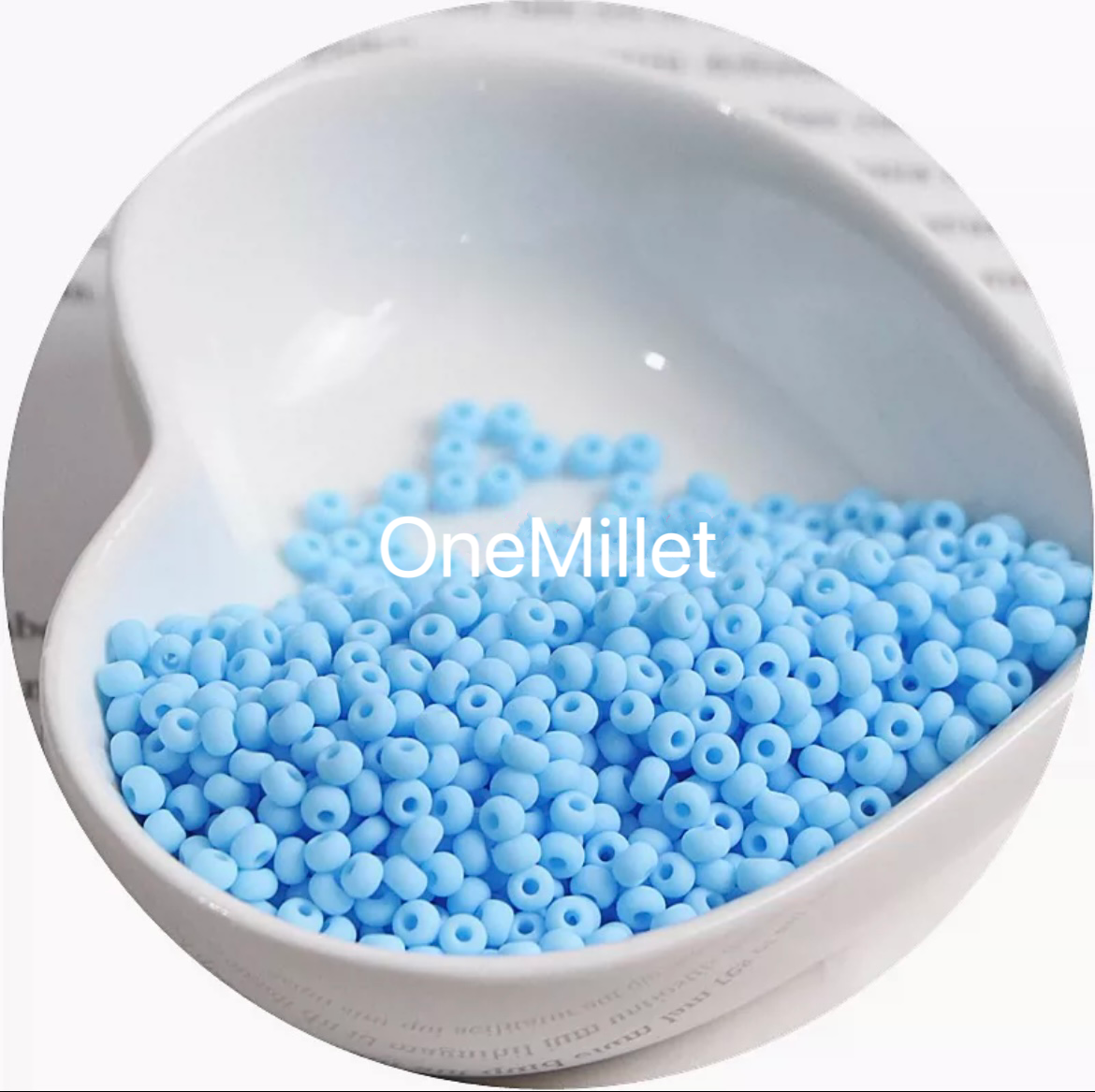 Perlas de semillas mate de 3 mm: alta calidad, resistentes a la decoloración