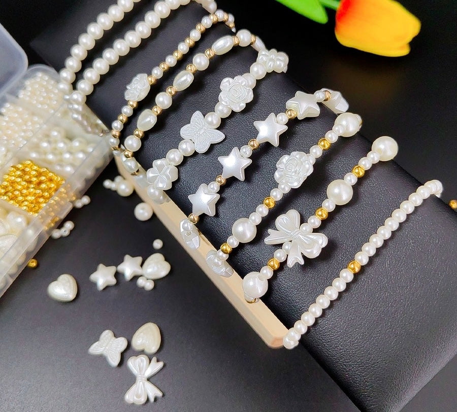Kits de bricolaje Pulsera de cuentas de perlas de imitación Accesorios de bricolaje