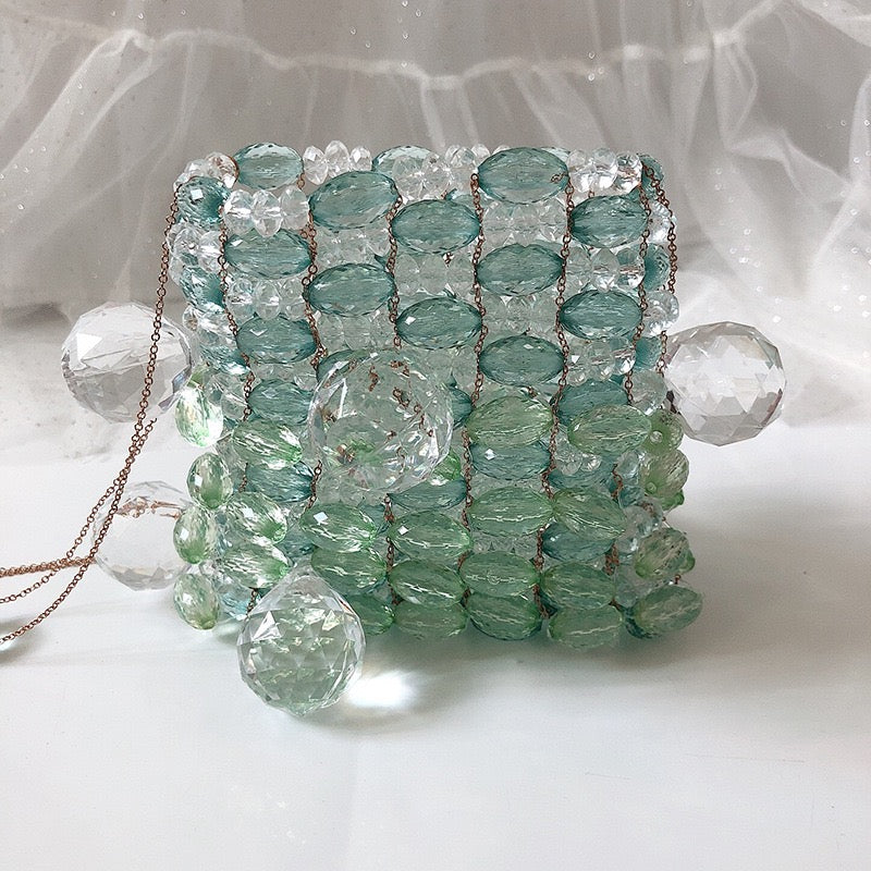 Handmade Purse Mini Crystal Beaded Bag