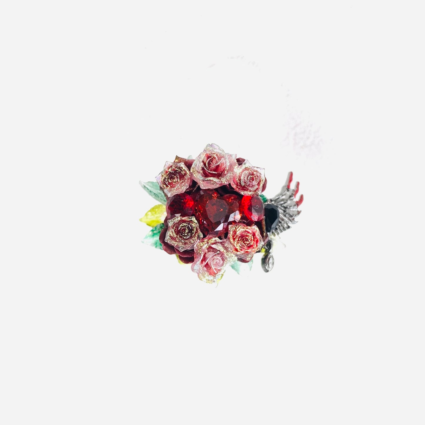 Pulsera de aguamarina y perla hecha a mano