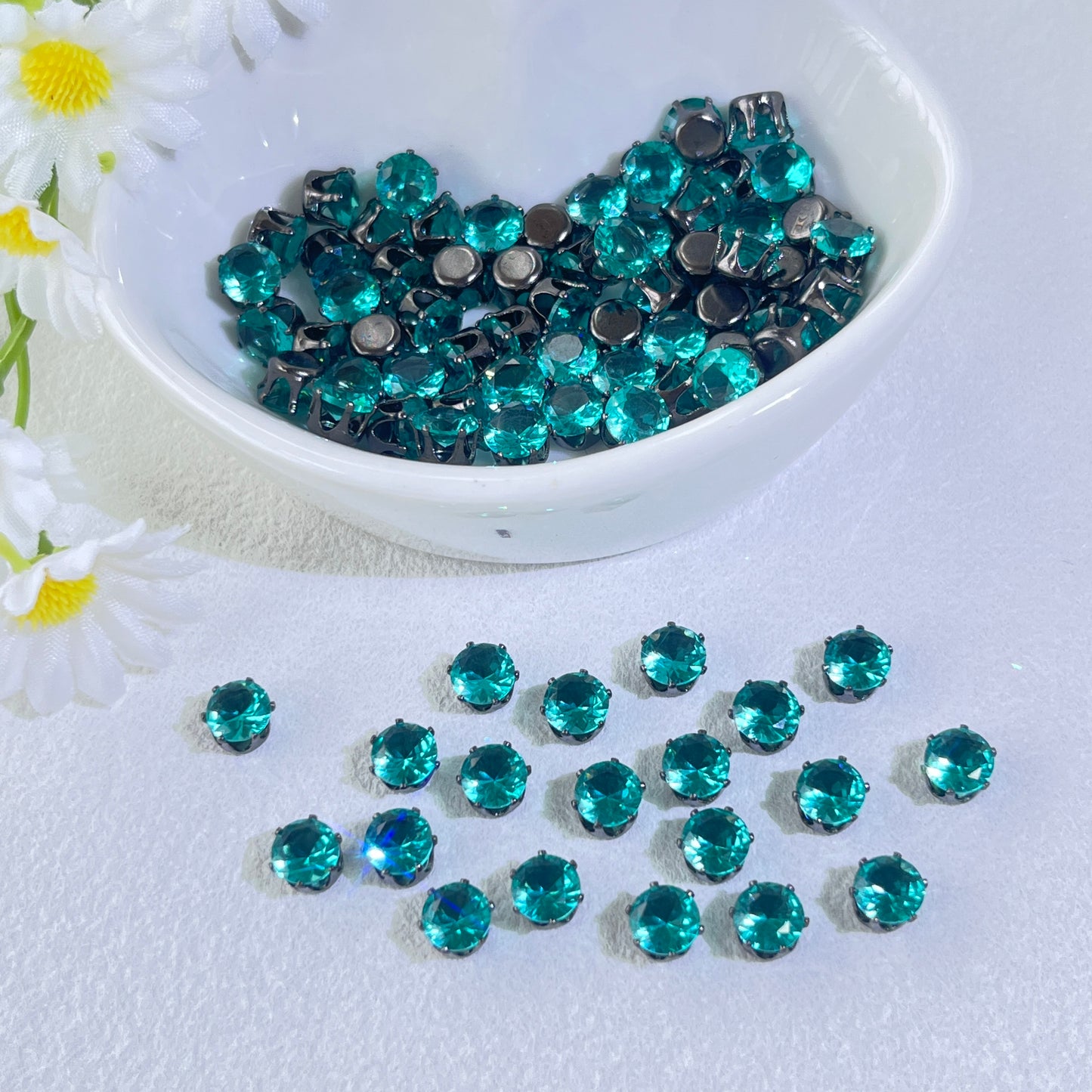 OneMillet Black-Base Round Zirconia Stone 5mm