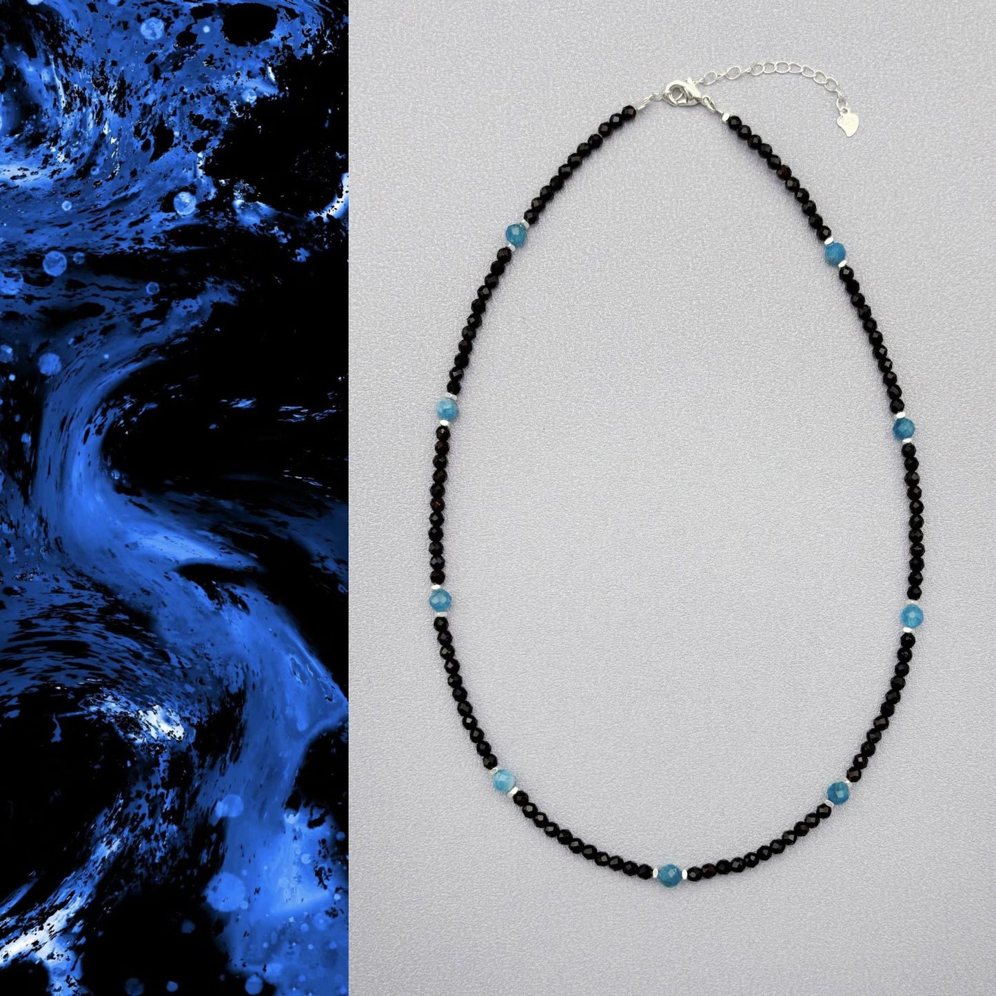 Natural Apatite Beaded Necklace