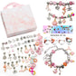 Children's DIY Crystal Bracelet Handmade Jewelry Gift Pink